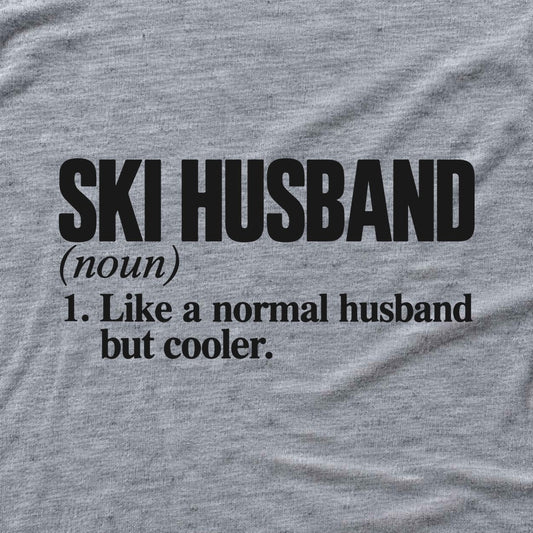 Ski Husband T-shirt - Sport Grey - hero