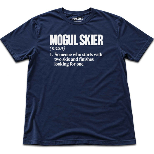 Mogul Skier Definition T-shirt - Navy