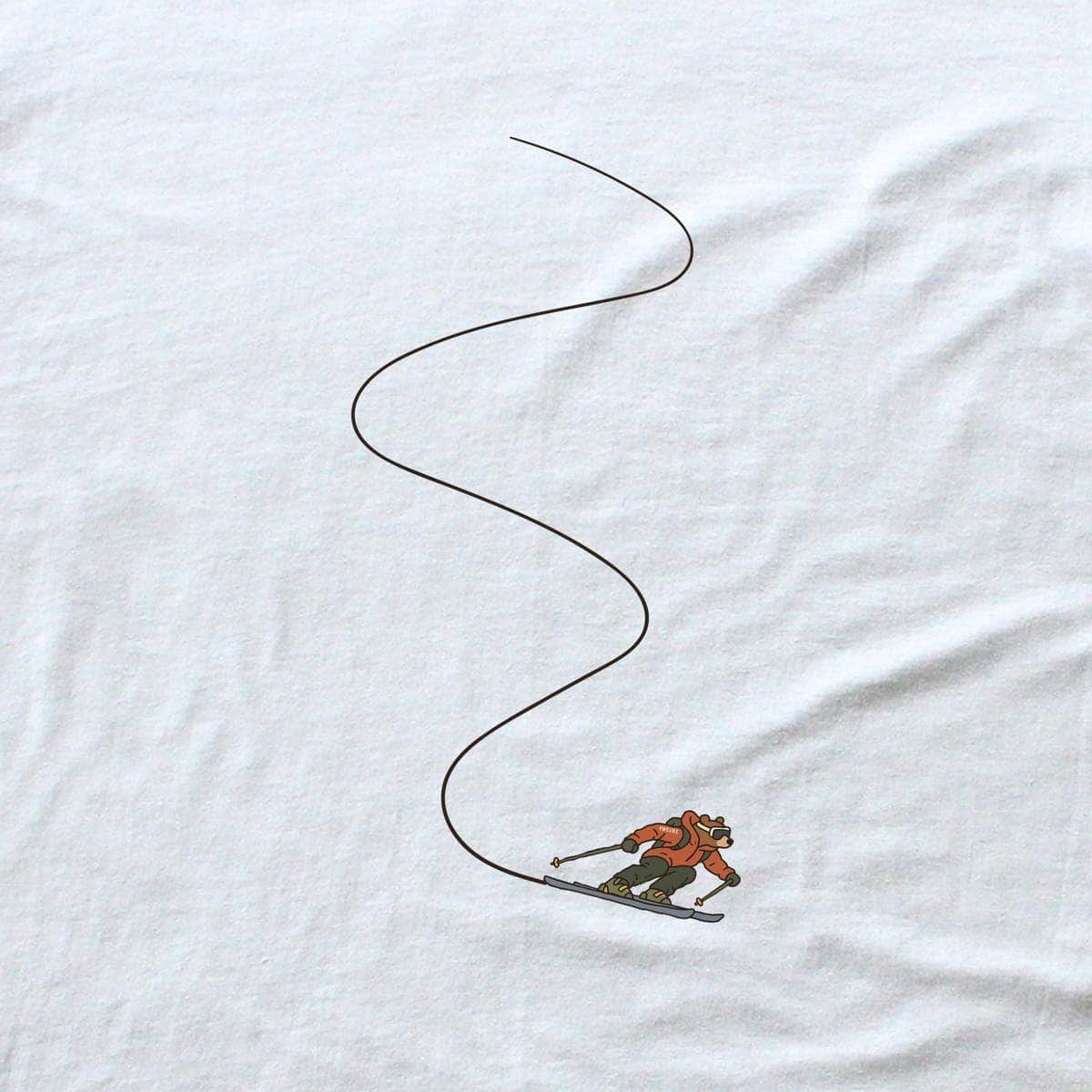 Bear Slalom T-shirt - White - hero