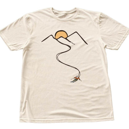 Polar Bear Ski Path T-shirt - Natural