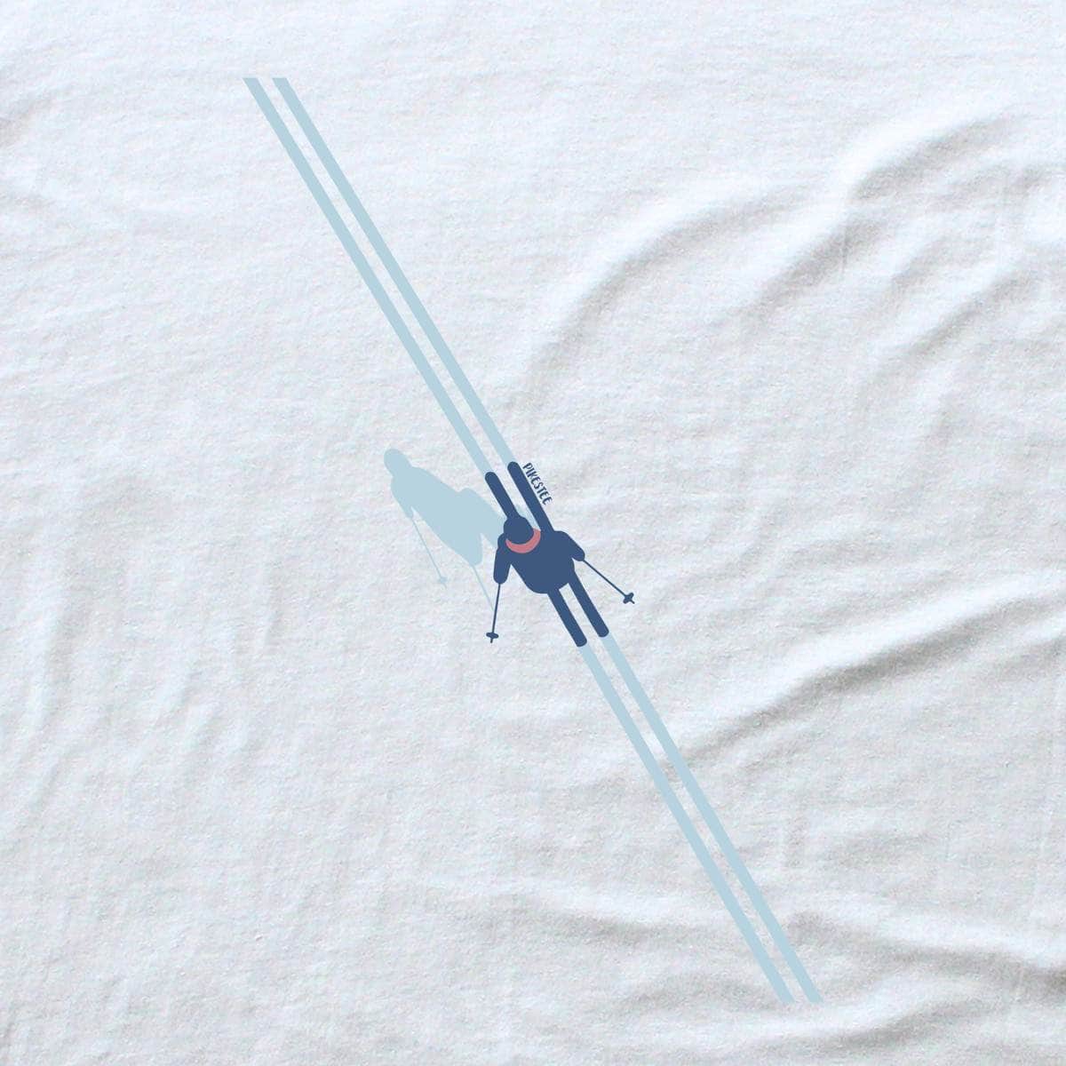 Top View Skier T-shirt cover