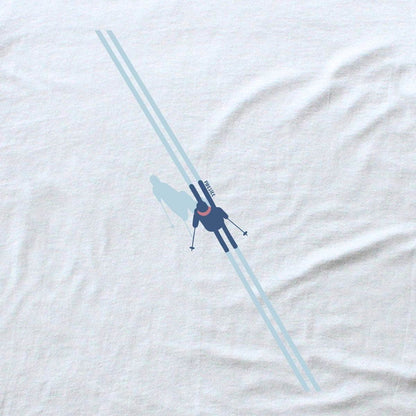 Top View Skier T-shirt cover