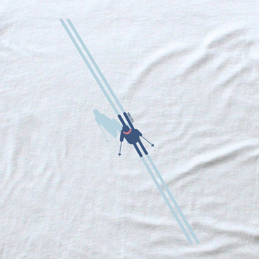 Top View Skier T-shirt cover