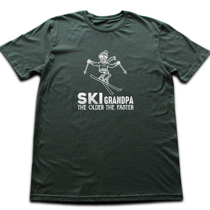 Ski Grandpa T-shirt - Military Green