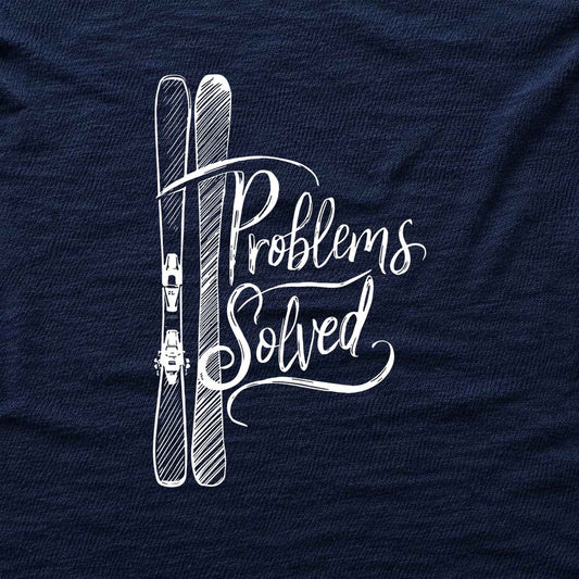 Problems Solved Ski T-shirt - Navy - hero
