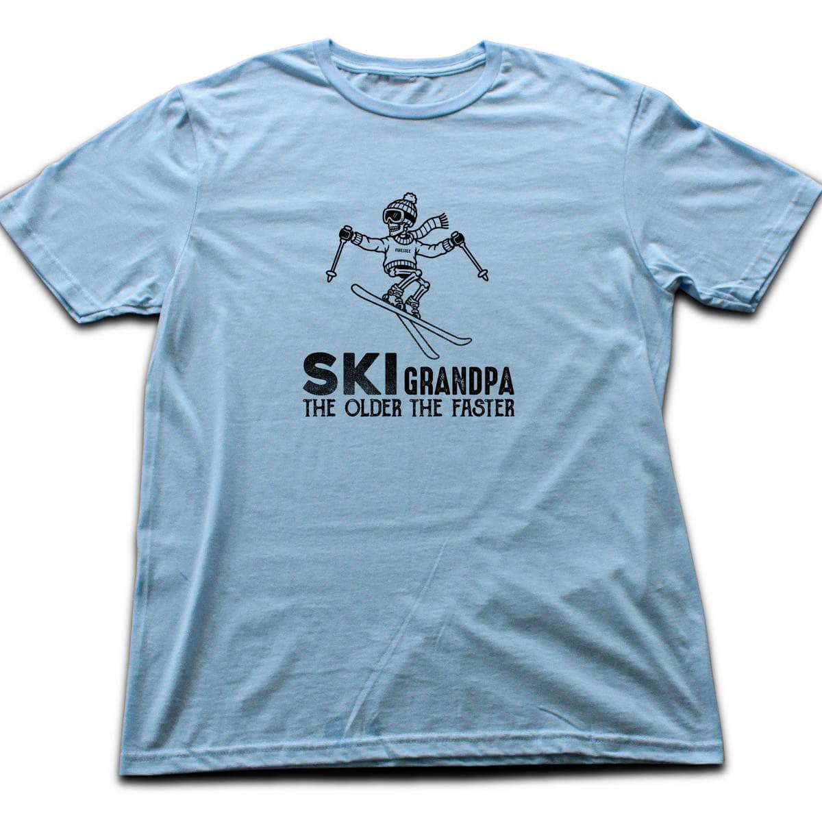 Ski Grandpa T-shirt - Light Blue