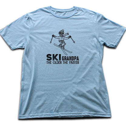 Ski Grandpa T-shirt - Light Blue
