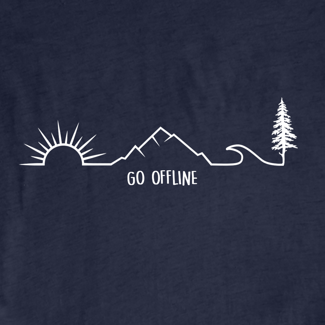 "Go Offline" graphic T-shirt