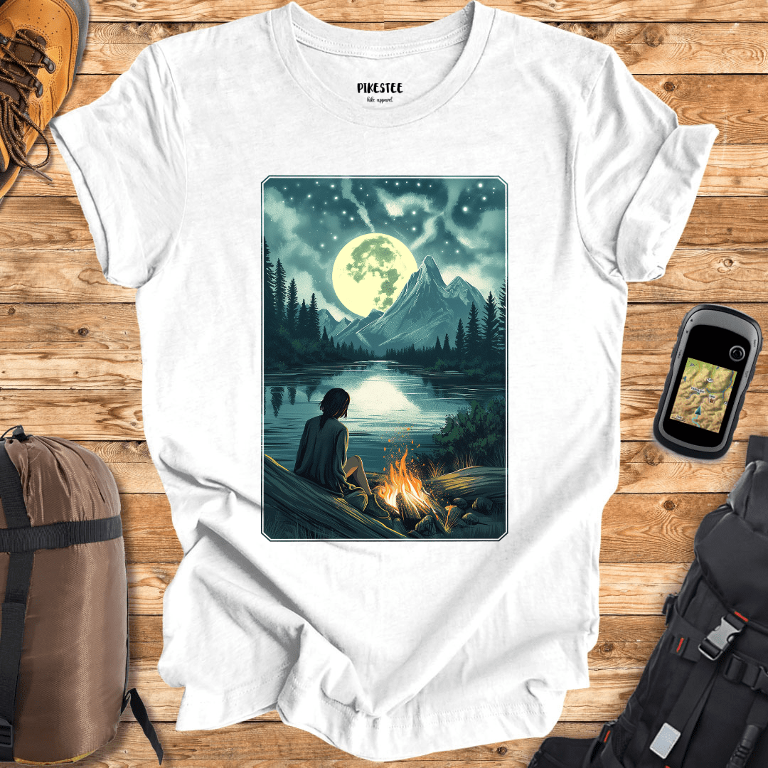 "Night landscape Fire Place" graphic T-shirt