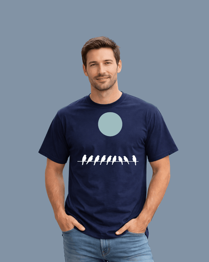 Birds On Power Line T-shirt