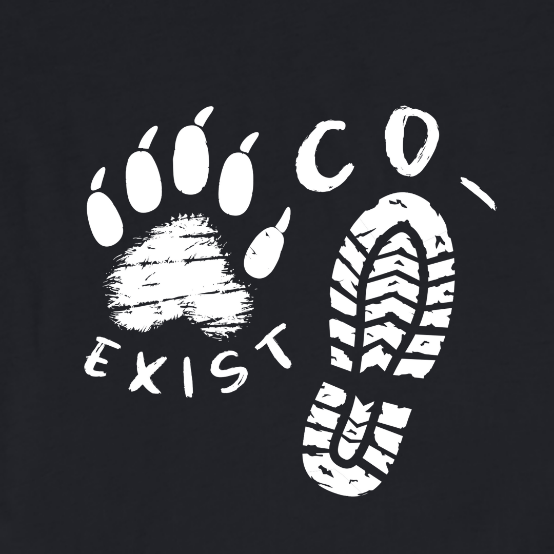 "Co-Exist FootPrints" graphic T-shirt