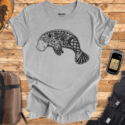 "Manatee Tatoo" graphic T-shirt