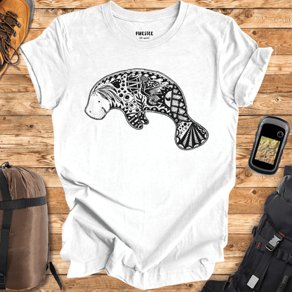 "Manatee Tatoo" graphic T-shirt