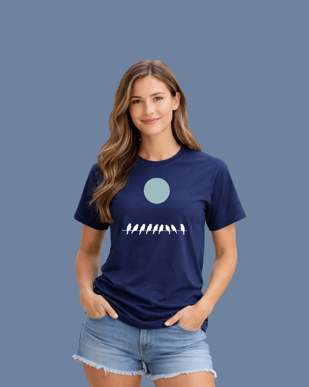 Birds On Power Line T-shirt