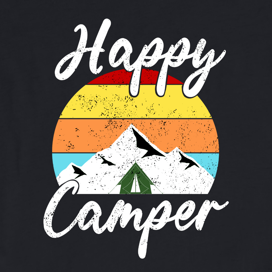 "Happy Camper" graphic T-shirt