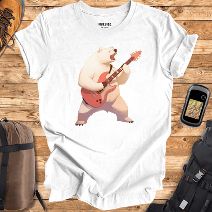 "Polar Guitar Play" graphic T-shirt