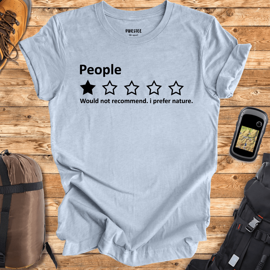 "People Review" graphic T-shirt