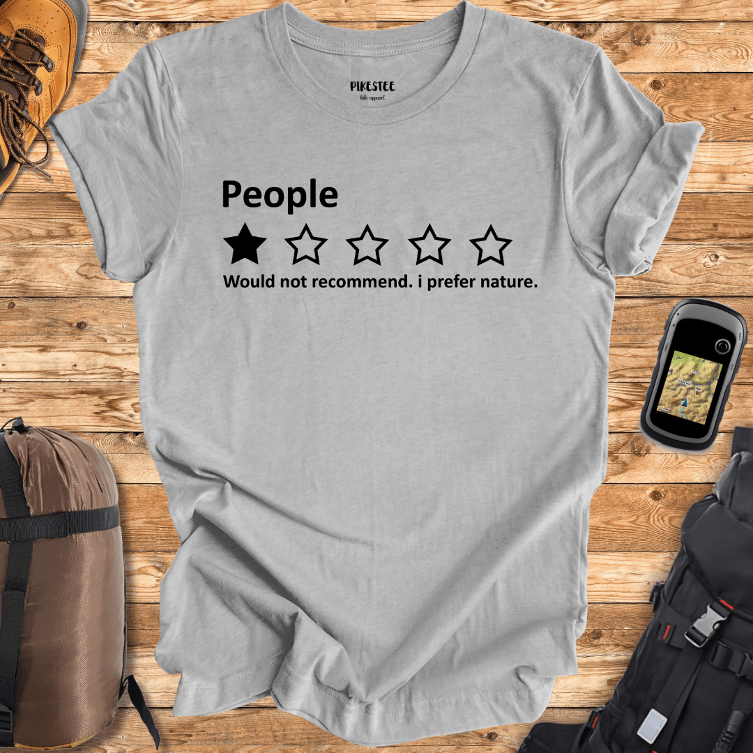 "People Review" graphic T-shirt