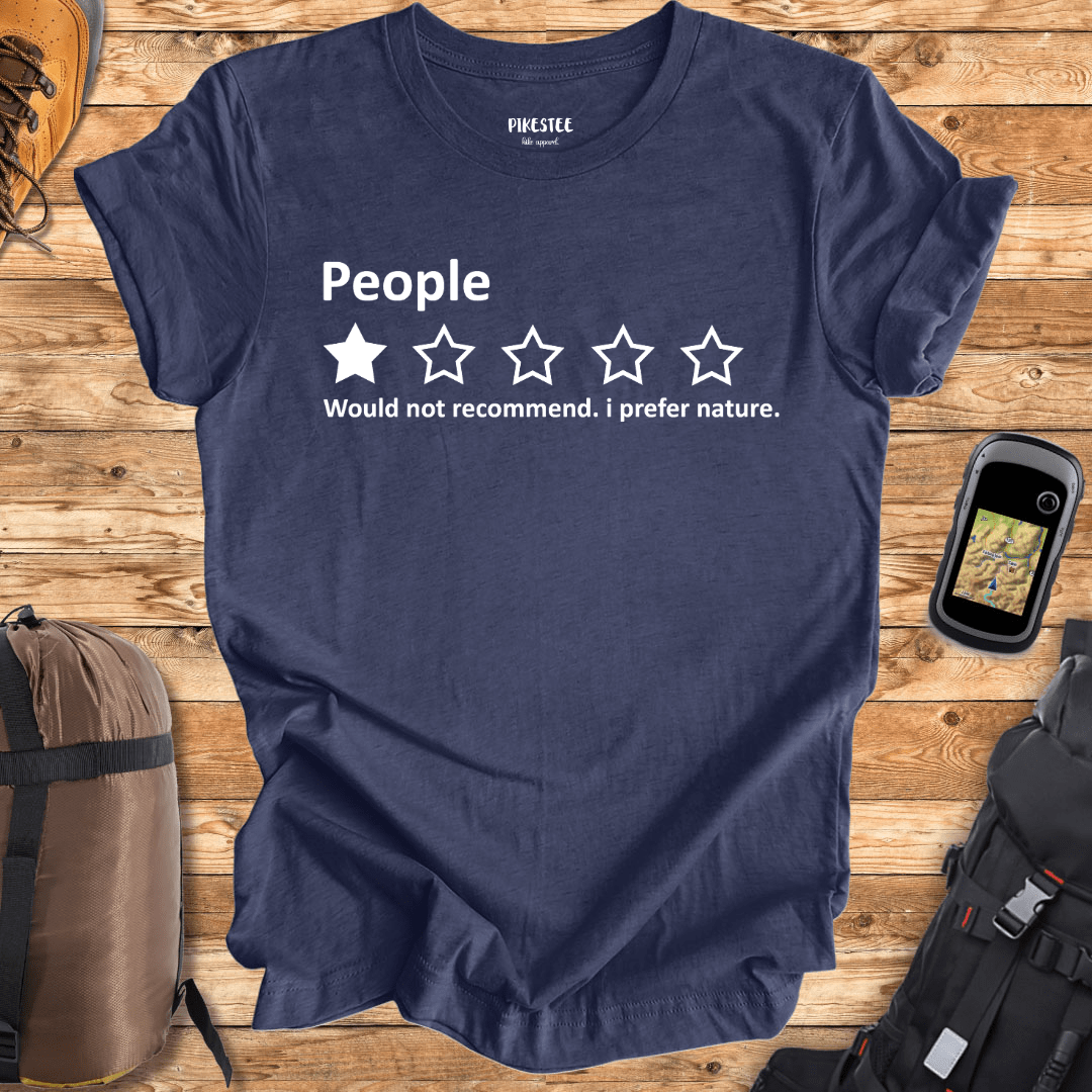 "People Review" graphic T-shirt