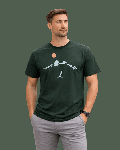 Snowboard Mountain Landscape T-shirt