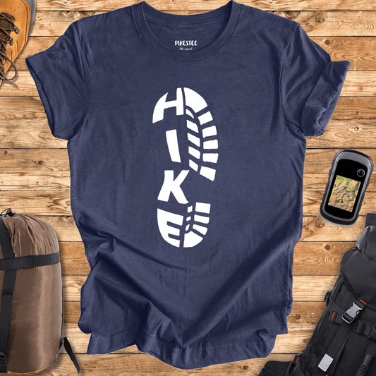 "Hike shoe" graphic T-shirt