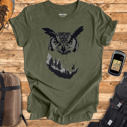 "Owl Inner Landscape" Graphic T-shirt