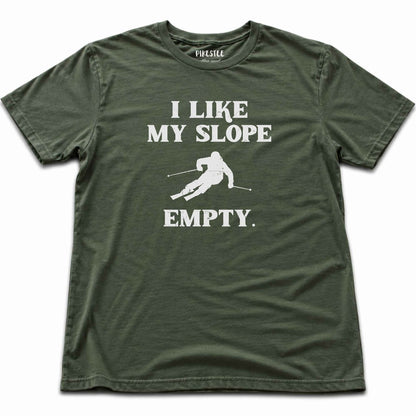 I Like Slope Empty T-shirt - Military Green