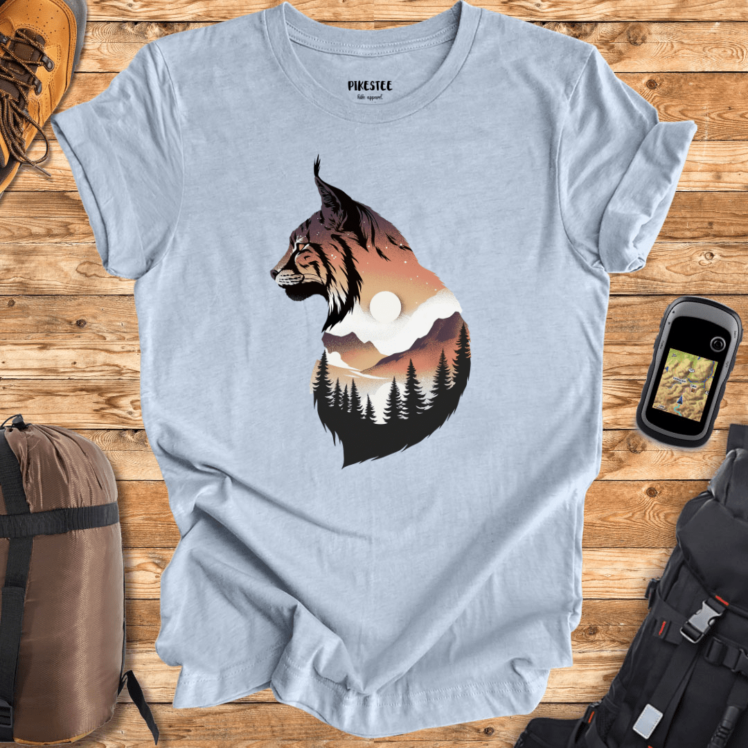 "Lynx Colorfull Landscape" Graphic T-shirt