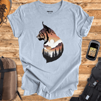 "Lynx Colorfull Landscape" Graphic T-shirt