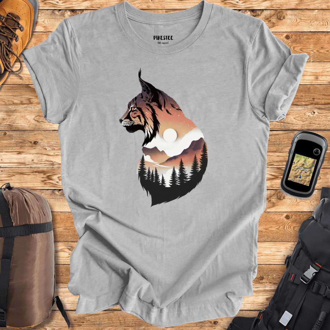 "Lynx Colorfull Landscape" Graphic T-shirt