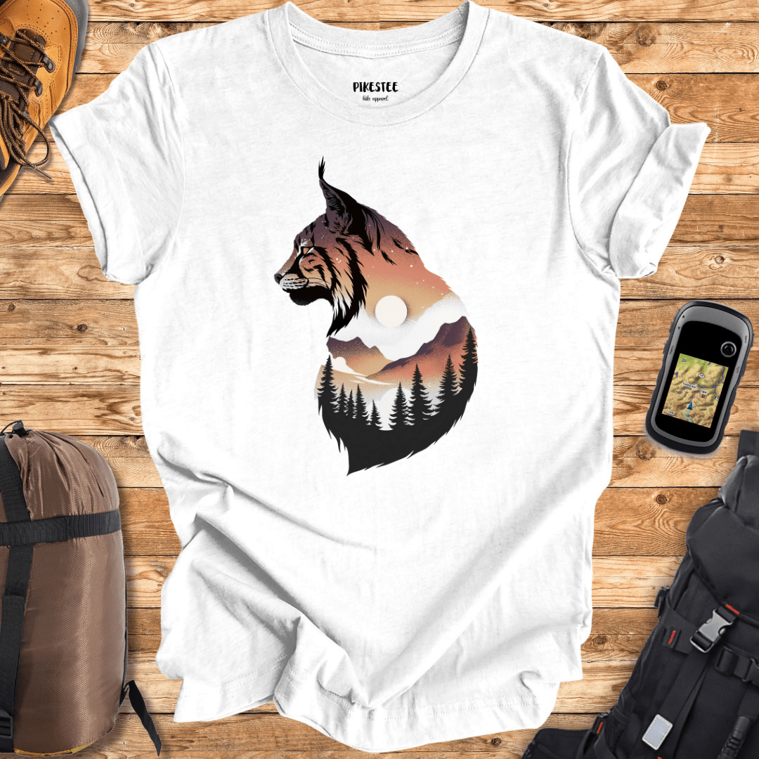 "Lynx Colorfull Landscape" Graphic T-shirt