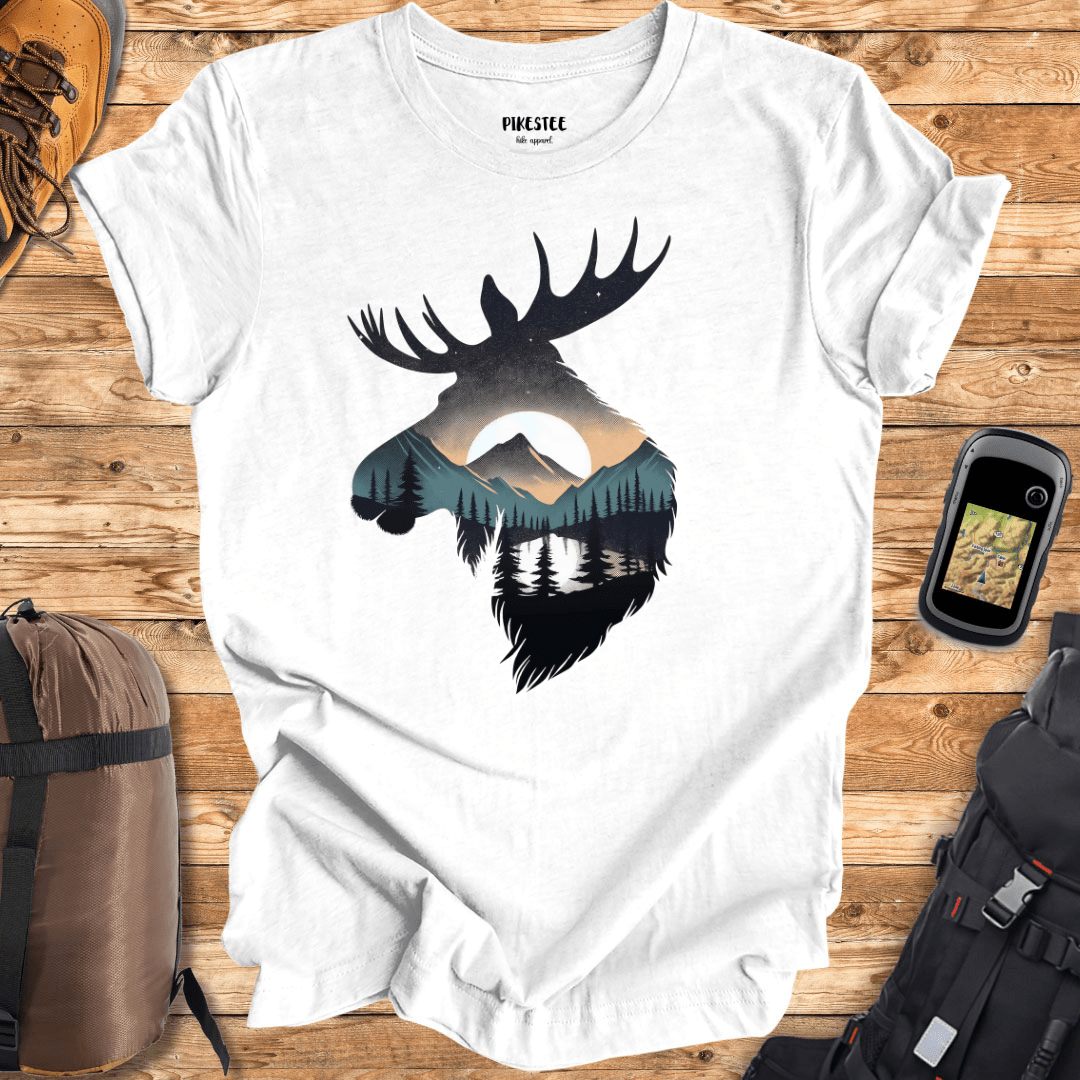 "Moose Colorfull Landscape" Graphic T-shirt