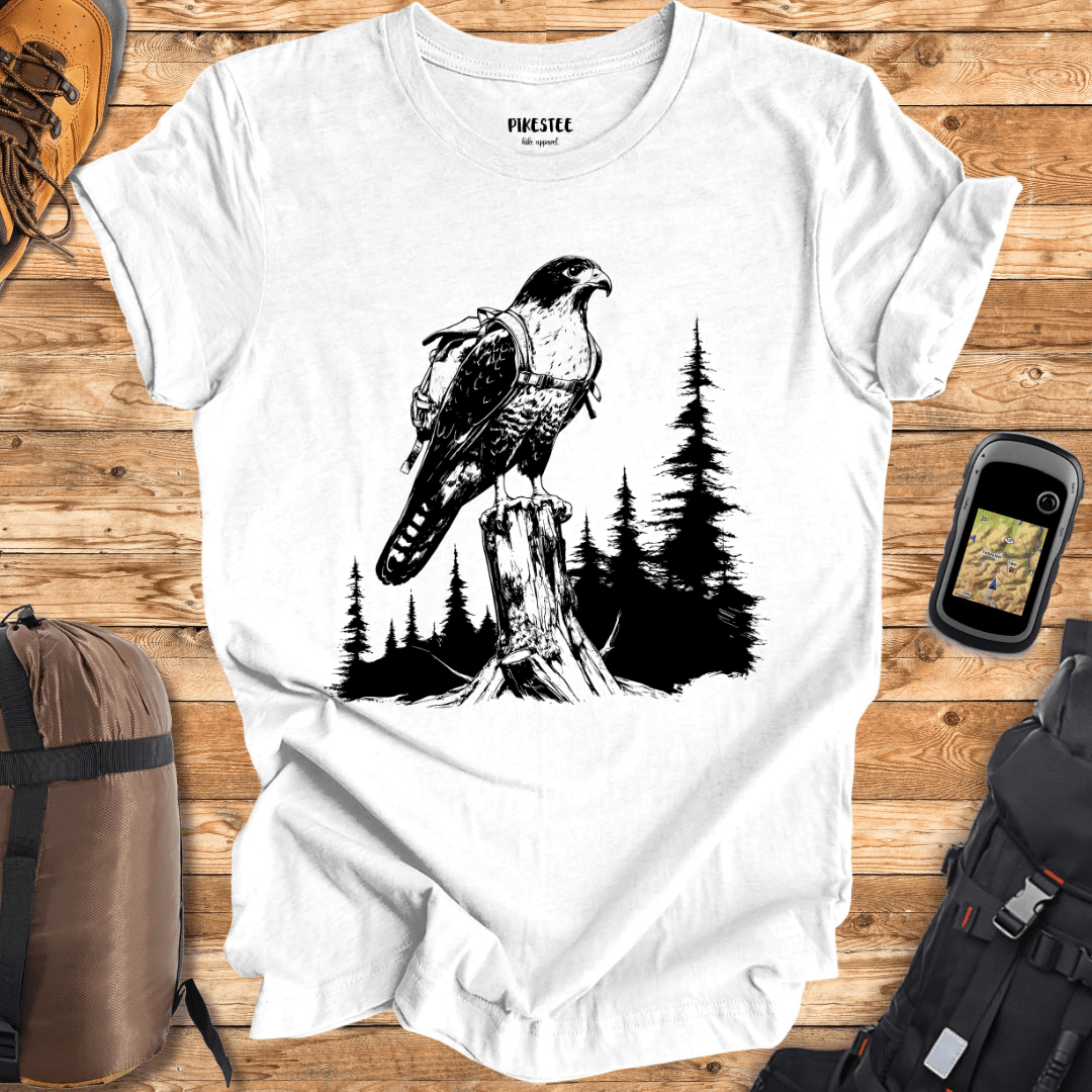 "Falcon Also Wander" graphic T-shirt