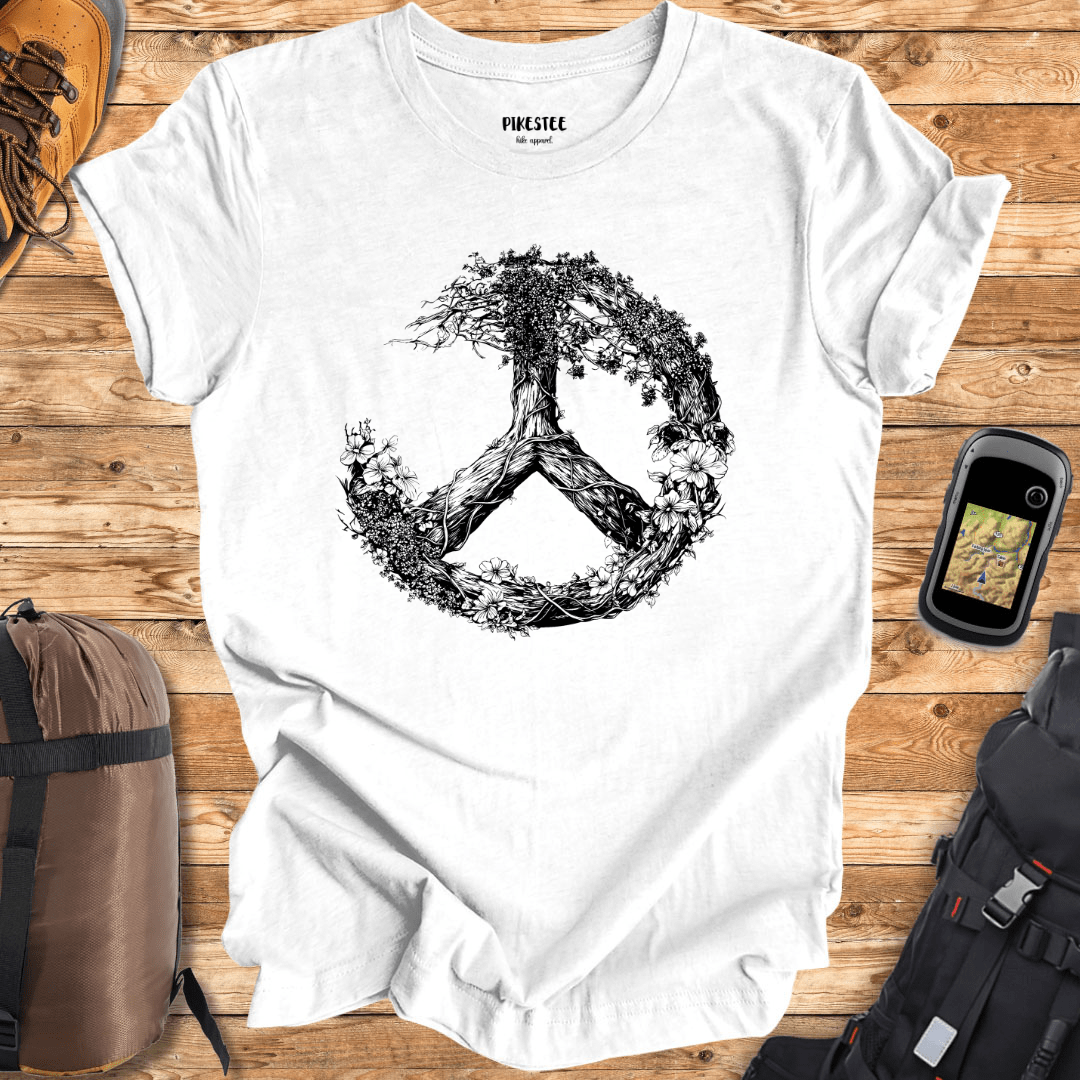 "Vine Peace Sign" graphic T-shirt