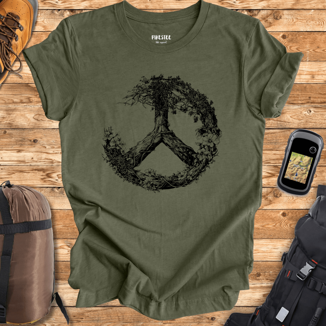 "Vine Peace Sign" graphic T-shirt