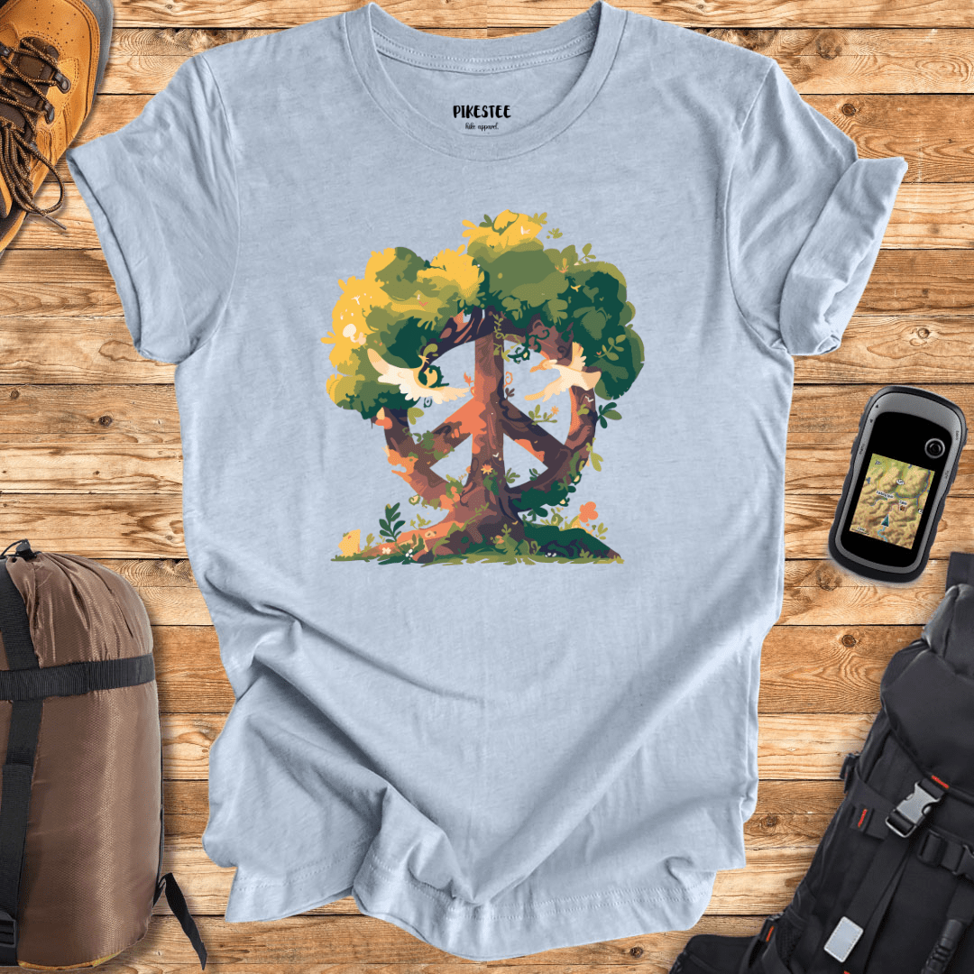 "The Peace Tree Sign" graphic T-shirt