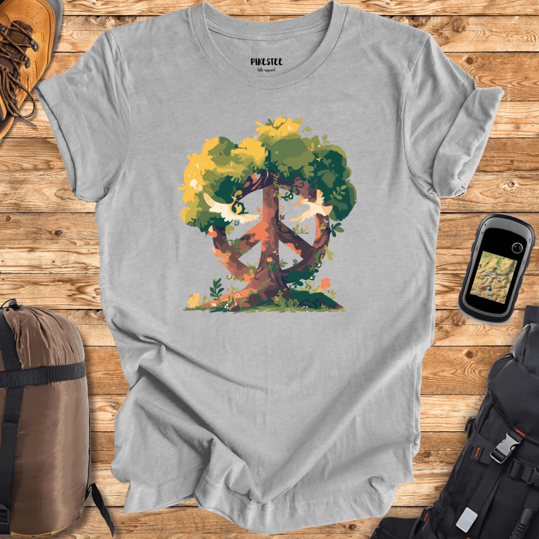 "The Peace Tree Sign" graphic T-shirt