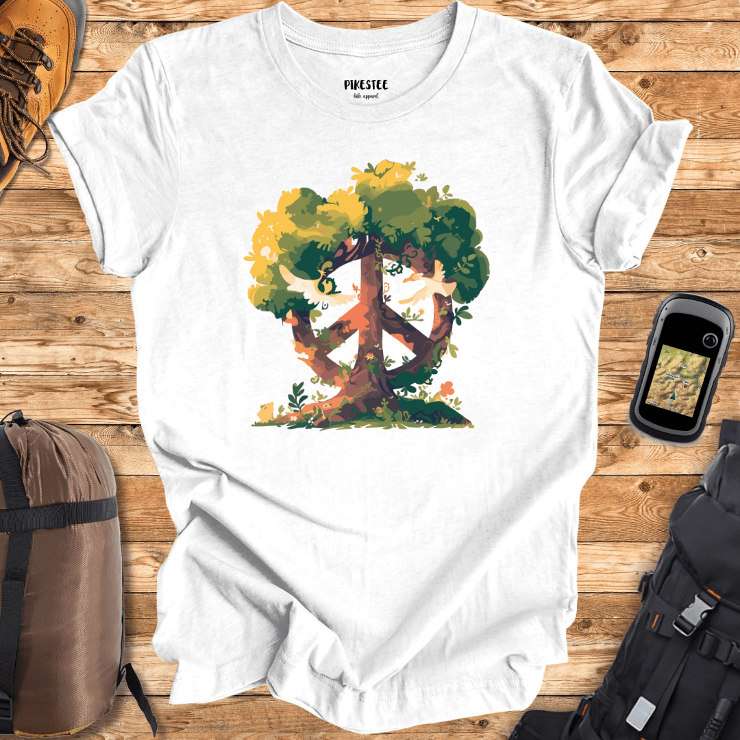 "The Peace Tree Sign" graphic T-shirt