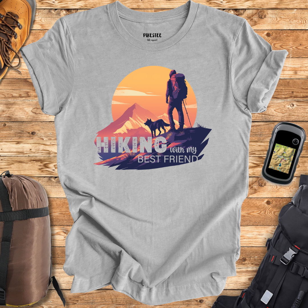 "Hiking with My Best Friend" graphic T-shirt