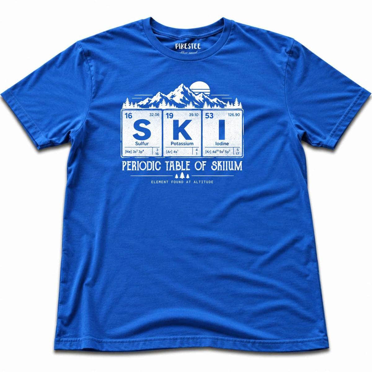 Periodic Table Of Skiium T-shirt - Royal