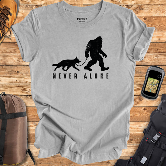 "Never Alone BigFoot" graphic T-shirt