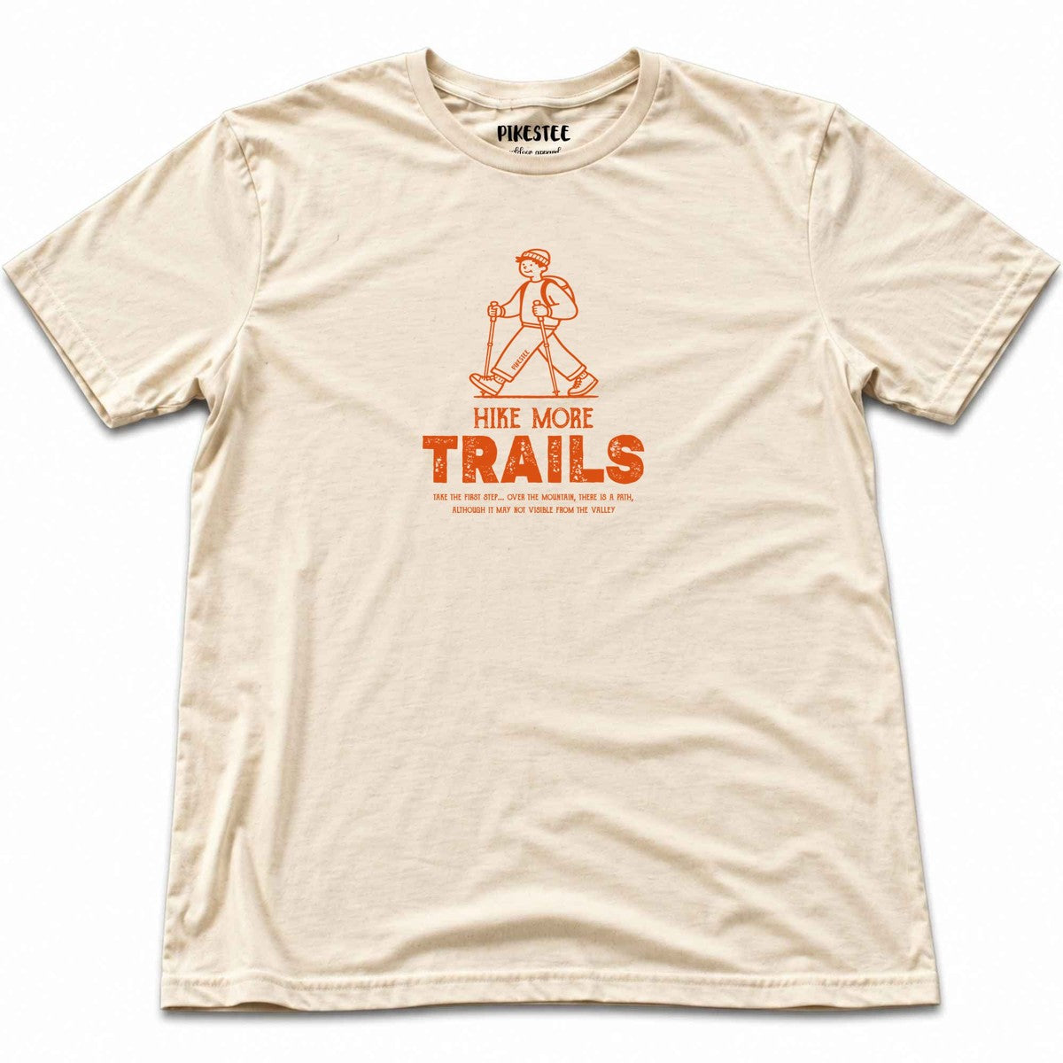 Hike More Trails T-shirt - Natural