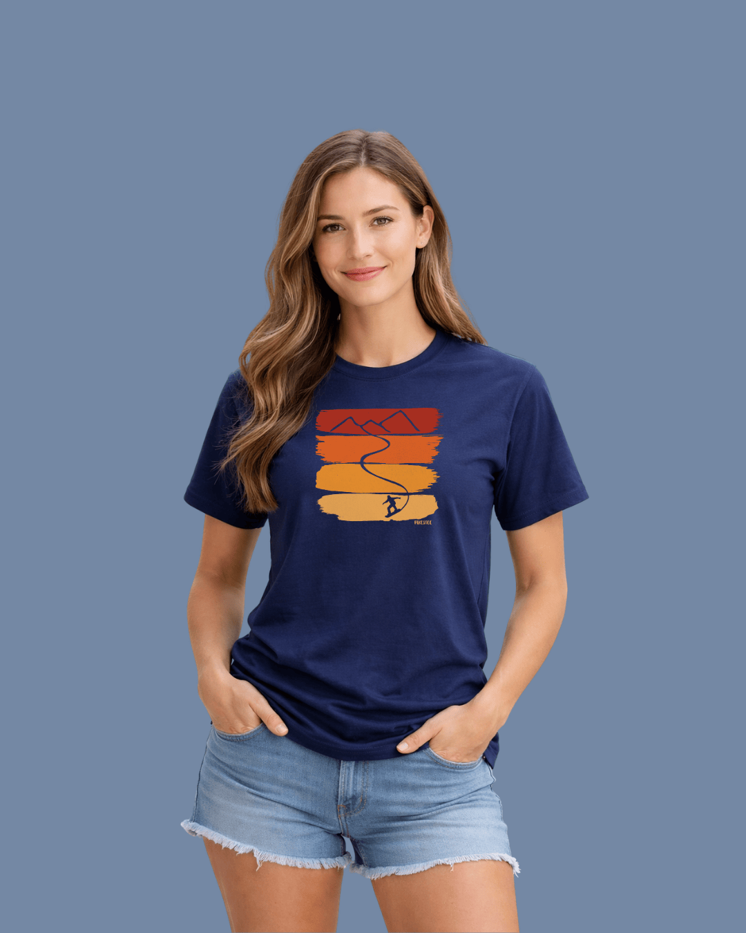 Gradient Snowboard Path T-shirt