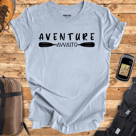 "Adventure Awaits in the Canoe" Graphic T-shirt