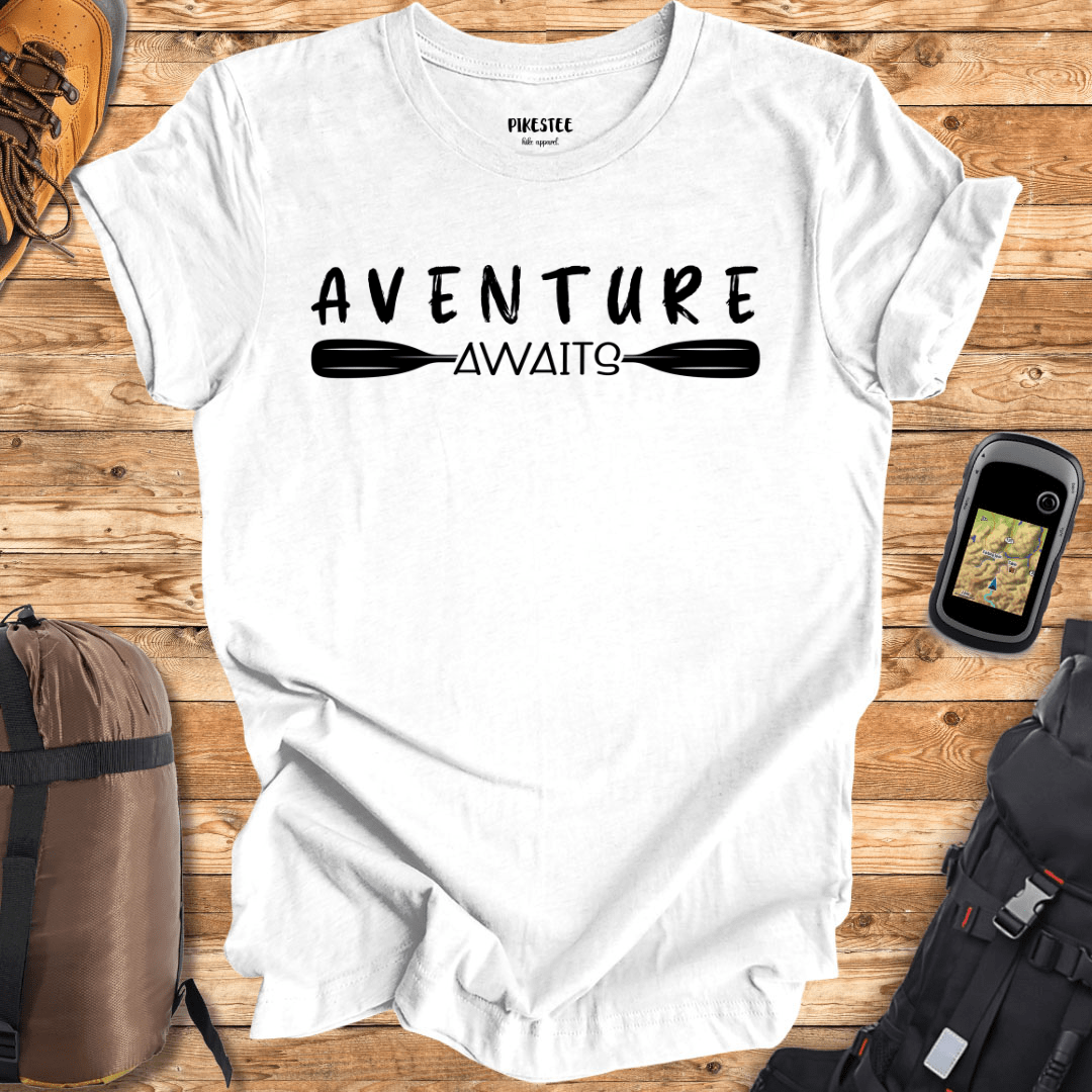 "Adventure Awaits in the Canoe" Graphic T-shirt