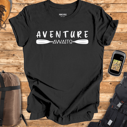 "Adventure Awaits in the Canoe" Graphic T-shirt