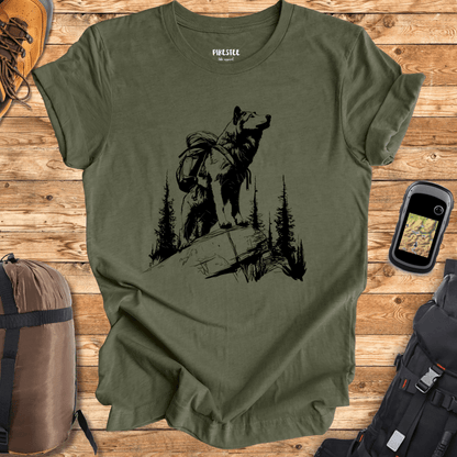 "Wolves Also Wander" graphic T-shirt