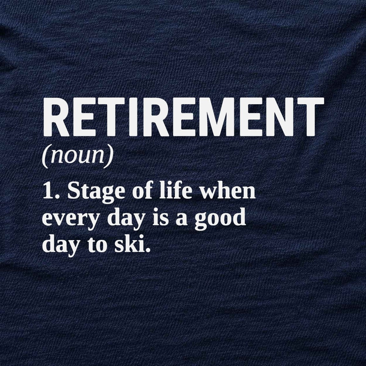 Ski Retirement T-shirt - Navy - hero