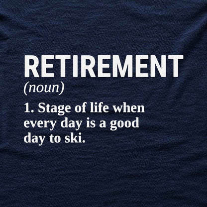 Ski Retirement T-shirt - Navy - hero