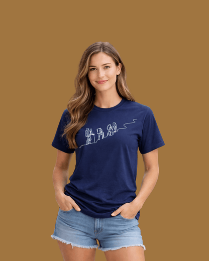 Line Art: Walking to the Top T-shirt
